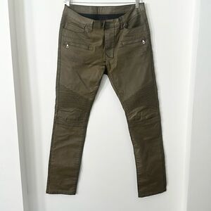 Balmain Paris Brown Waxy Men’s Jeans 36”